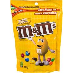M&M CHOCOLATE PEANUT STAND-UP (PEG BAG)