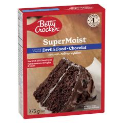 BETTY CROCKER SUPERMOIST CAKE MIX DEVIL'S FOOD - CHOCOLATE