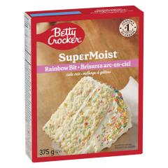 BETTY CROCKER SUPERMOIST CAKE MIX RAINBOW BIT