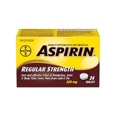 ASPIRIN 325MG TABLETS REGULAR