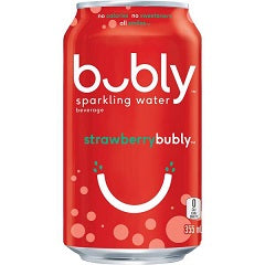 BUBLY SPARKLING WATER STRAWBERRY (CAN)