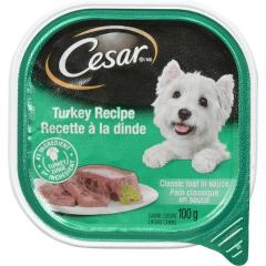 CESAR WET DOG FOOD TURKEY RECIPE (TIN)