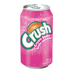 CRUSH WHITE CREAM SODA (CAN)