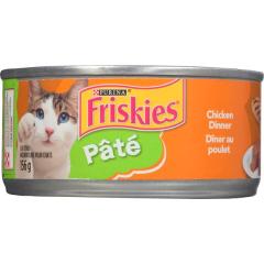 PURINA FRISKIES CAT FOOD PATE CHICKEN DINNER (TIN)