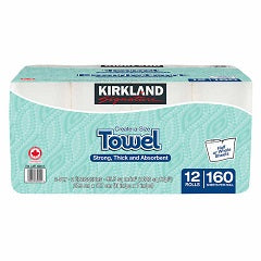 KIRKLAND PAPER TOWELS 2 PLY 160SH
