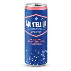 MONTELLIER CARBONATED NATURAL SPRING WATER GRAPEFRUIT (CAN)