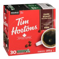 TIM HORTONS COFFEE DARK ROAST FINE GRIND (K-CUP)