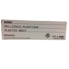 MENU PLASTIC WRAP 17"X2500'