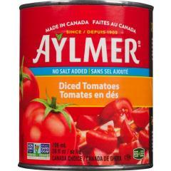AYLMER TOMATOES DICED UNSALTED (TIN)