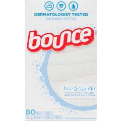 BOUNCE SOFTENER SHEET FREE & GENTLE NATURAL