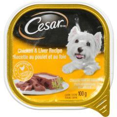 CESAR DOG FOOD CHICKEN & LIVER (TIN)