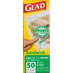 GLAD SANDWICH BAG ZIPPER 7X6