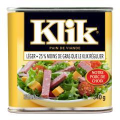 KLIK LUNCHEON MEAT 25% LOW FAT (TIN)