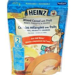 HEINZ BABY CEREAL MIXED W/FRUIT - STEP 2 (BAG)