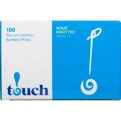 TOUCH PICK BAMBOO KNOTTED 4"