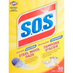 S.O.S. STEEL WOOL PADS W/SOAP