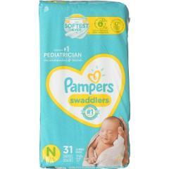 PAMPERS SWADDLERS DIAPER N/BORN S0