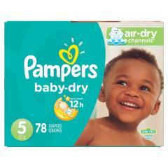PAMPERS BABY DRY DIAPER SUPER S5